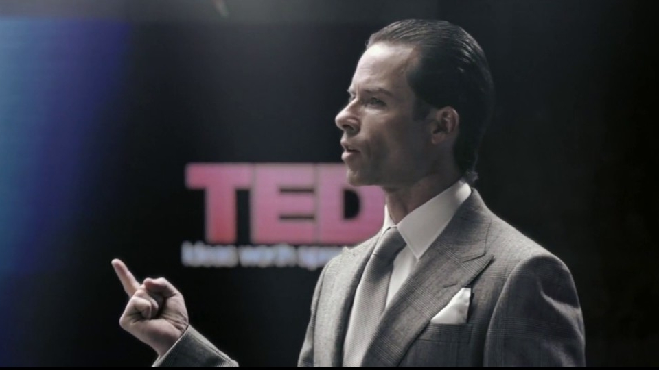 Peter Weyland of ‘Prometheus’ makes a surprise appearance at TED: ‘Allow me to introduce myself.’